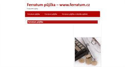 Desktop Screenshot of ferratum-pujcka-sms.open4you.cz