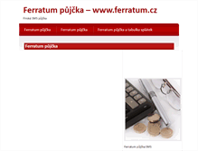 Tablet Screenshot of ferratum-pujcka-sms.open4you.cz
